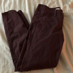 Adorable maroon jeans